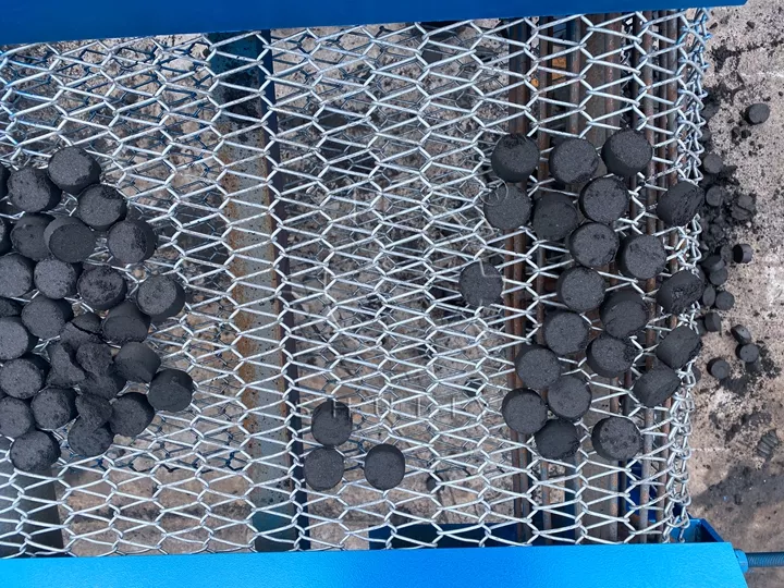 mesh belt of hydraulic shisha charcoal machine