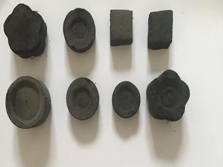 various shape shisha charcoal briquettes