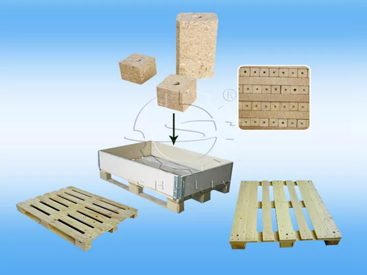 applications of pallet block press machine